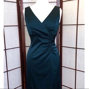 Donna Ricco Blue Satin Dress